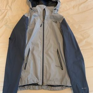 Blue North Face Rain Jacket - size Small